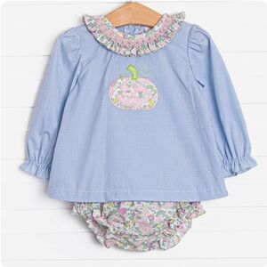 Pumpkin Floral Diaper Set